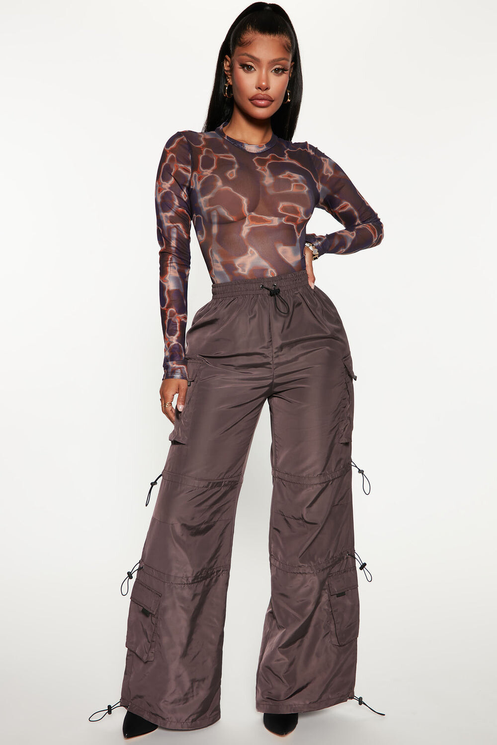 

Брюки Fashion Nova 22STY08184, угольный
