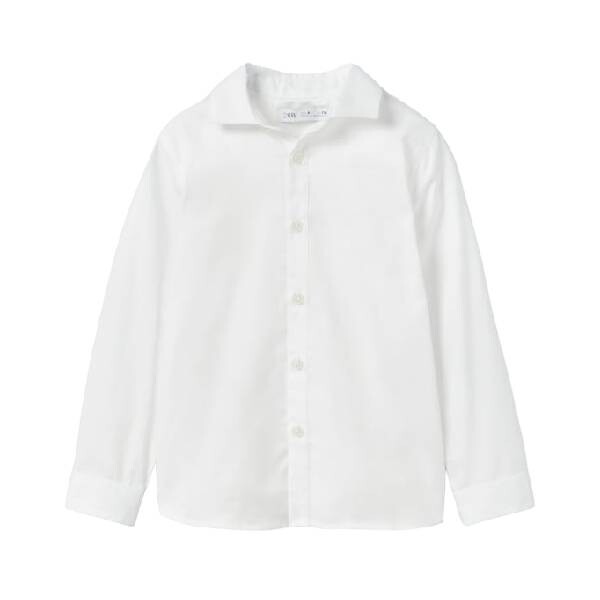 

Рубашка Zara Kids Textured, белый