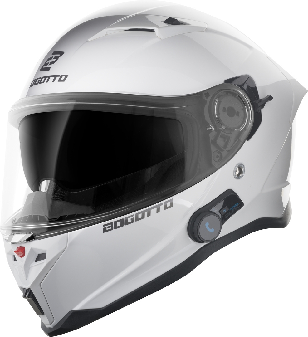 Bogotto H153 BT Bluetooth Шлем, белый