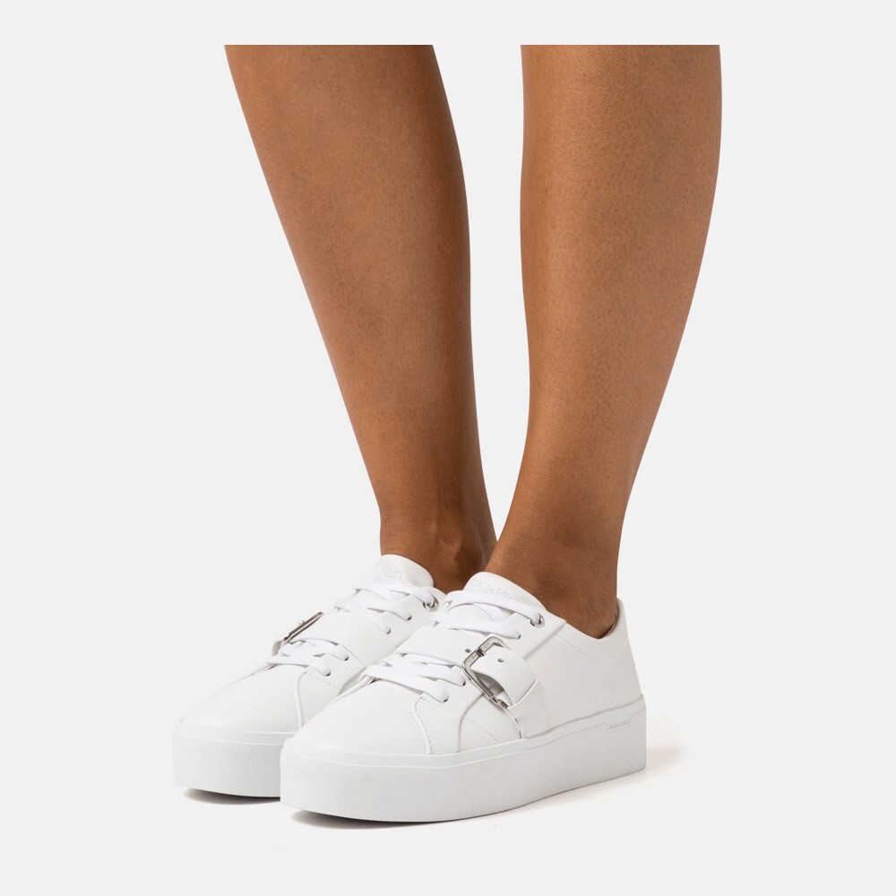 

Кроссовки Calvin Klein Flatform Cupsole Lace Up, triple white