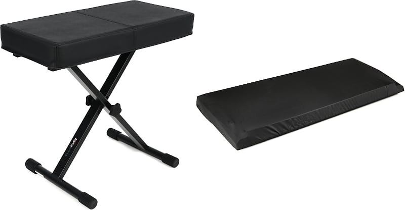 

Комплект Gator Frameworks GFW-KEY-BNCH-1 Standard Black Keyboard Bench с чехлом для клавиатуры Gator GKC-1540 для 61–76-клавишных клавиатур Gator Frameworks + Gator GFW-KEY-BNCH-1=1 GKC-1540=1
