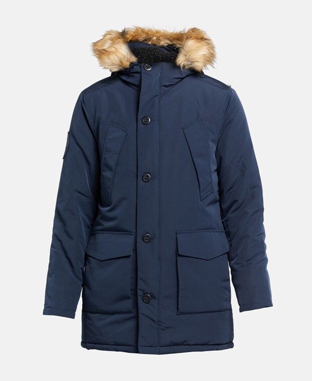 

Зимнее пальто Superdry, темно-синий