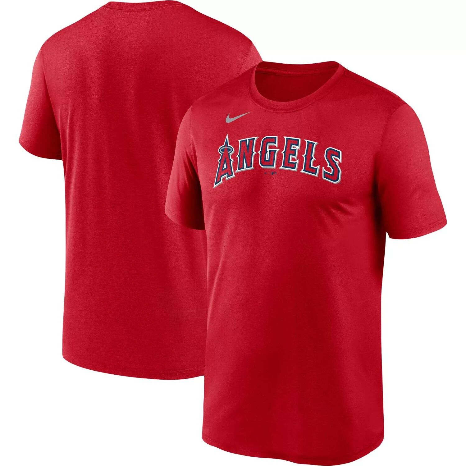 

Мужская красная футболка Los Angeles Angels с надписью Legend Performance Big & Tall Nike, Красный