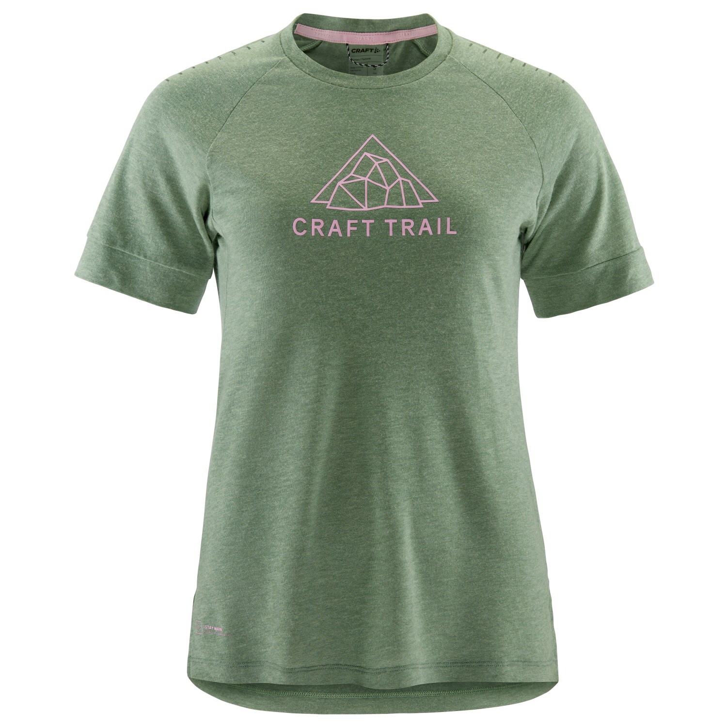 Беговая рубашка Craft Women's Pro Trail Wool S/S Tee, цвет Thyme/Melange