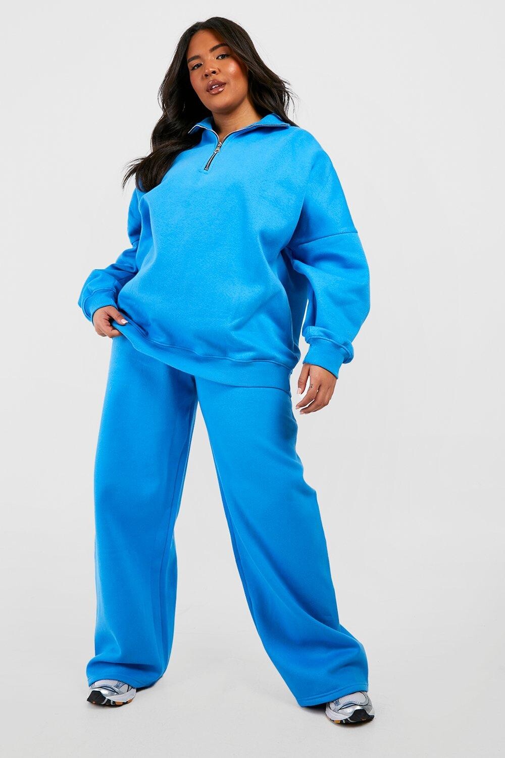 

широкие джоггеры Boohoo, синий