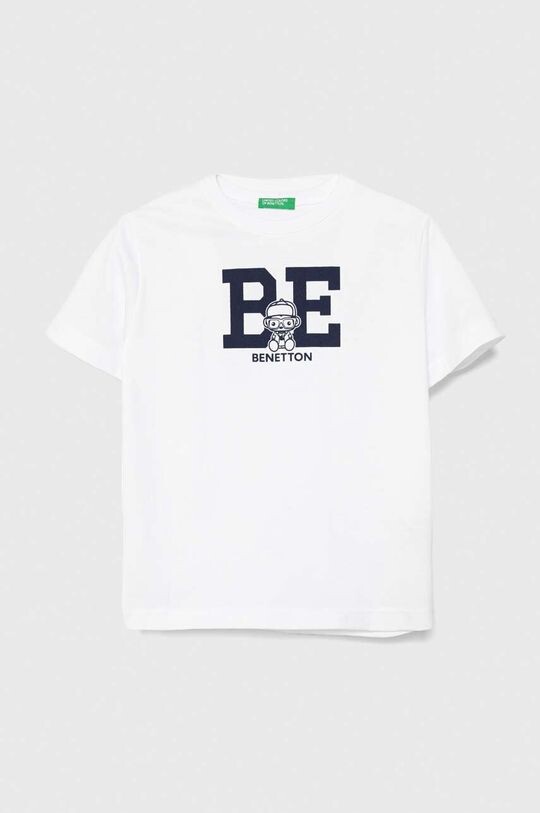 

Хлопковая футболка для детей United Colors of Benetton, белый