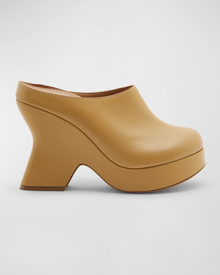 

Массивные кожаные сабо Terra Loewe