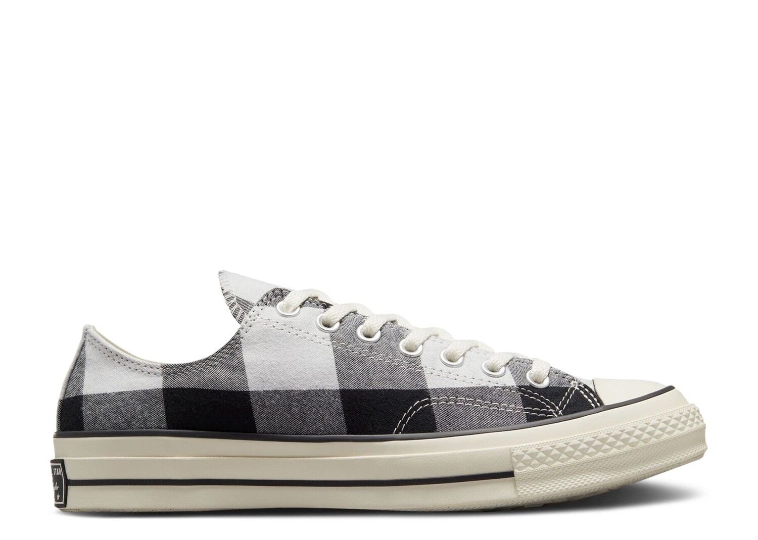 

Кроссовки Converse Beyond Retro X Chuck 70 Low 'Upcycled Flannel', черный, Черный;серый