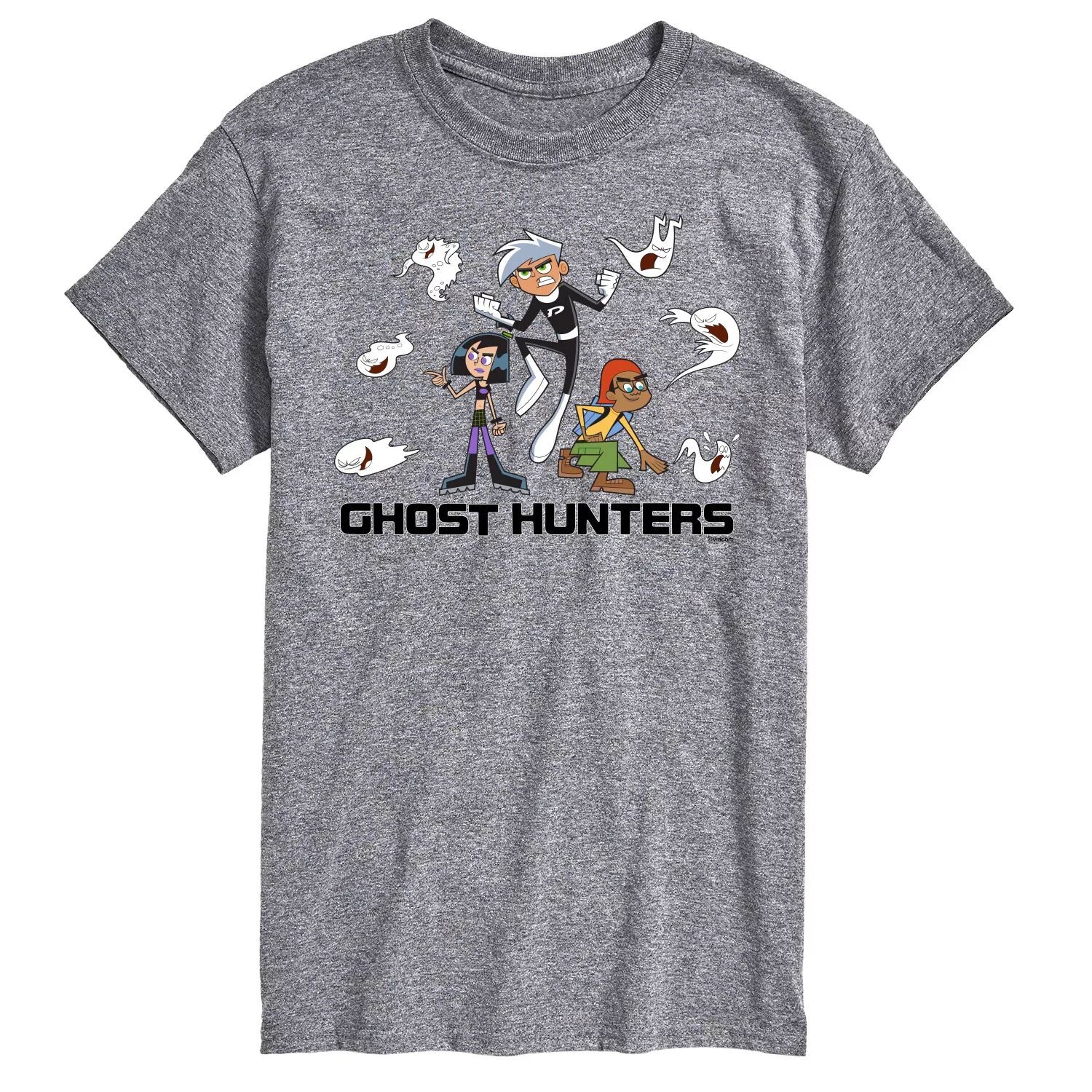 

Футболка с рисунком Big & Tall Danny Phantom Ghost Hunters License, серый