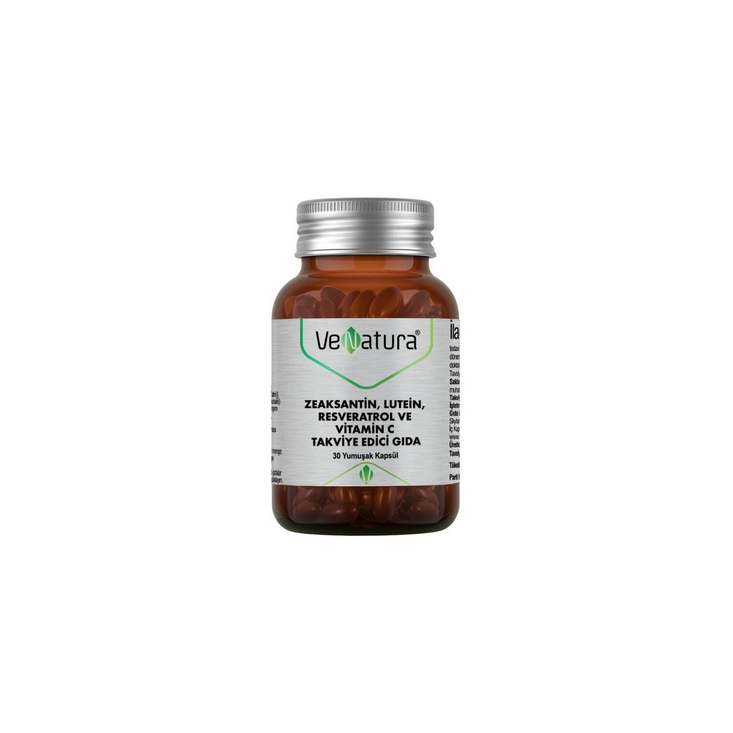 

Пищевая добавка Venatura Lutein Resveratrol ve Vitamin C, 30 капсул
