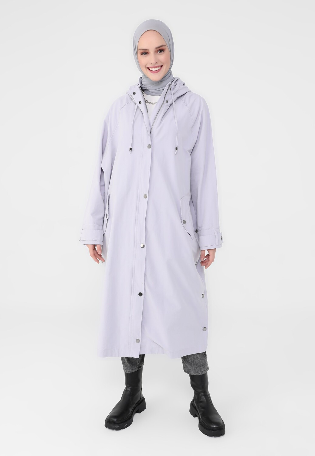 

Тренч Modanisa, lilac