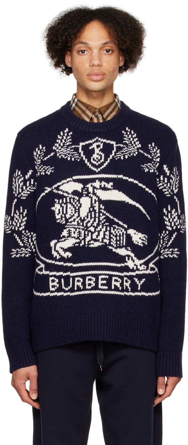 

Темно-синий свитер EKD Burberry