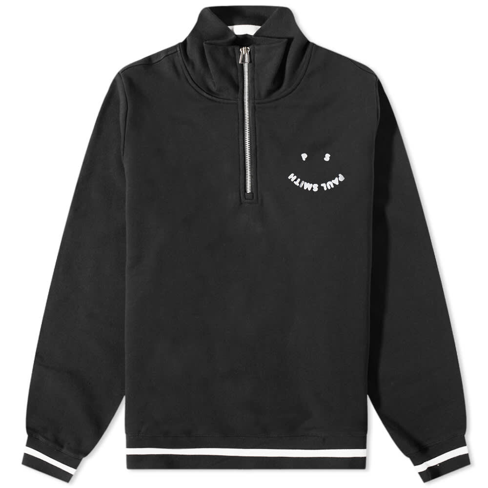 

Толстовка Paul Smith Happy Half Zip Sweat, Черный