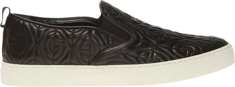 

Кроссовки Gucci G Rhombus Slip-On Black Quilted, черный