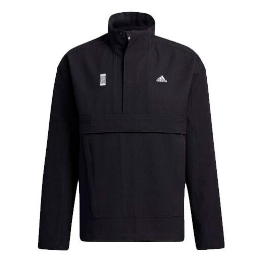 

Куртка Adidas Wj Anorak Series Casual Sports Woven Stand Collar Black, Черный