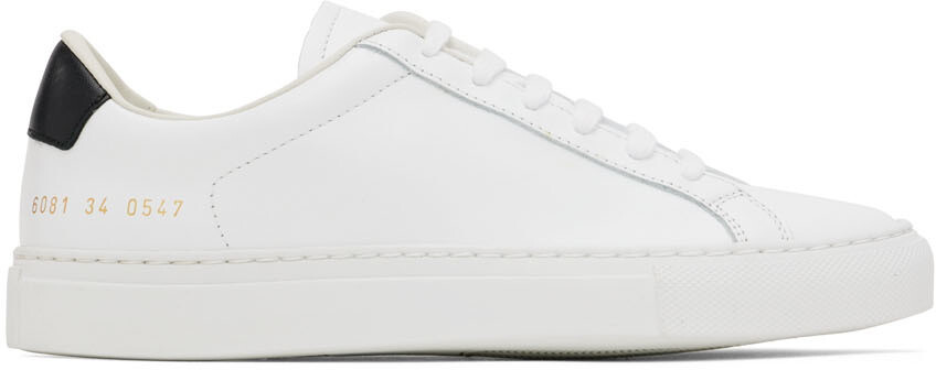 

Белые низкие кеды в стиле ретро Common Projects, Белый