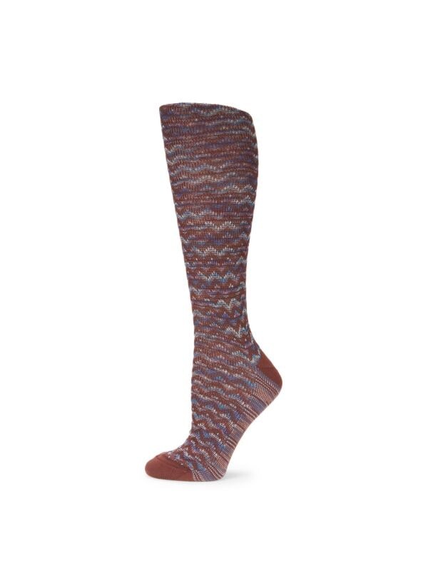 

Полосатые носки с узором шеврон Missoni Maroon