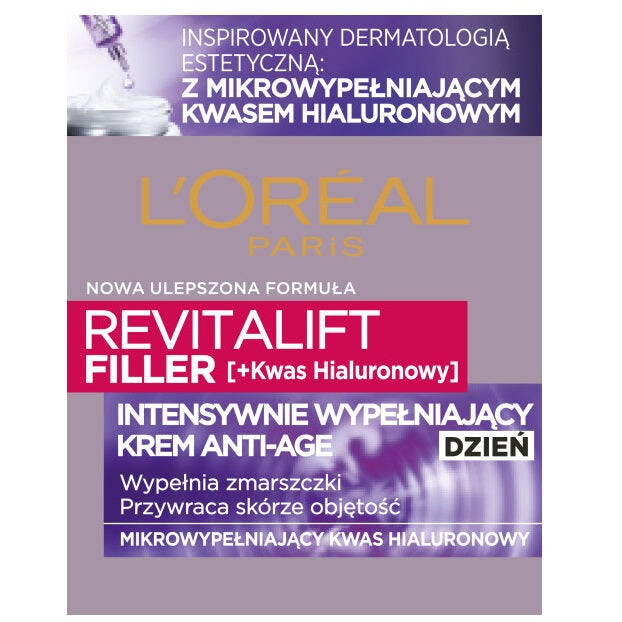 

L'Oreal Paris Крем для лица Revitalift Filler [HA] с гиалуроновой кислотой дневной 50мл
