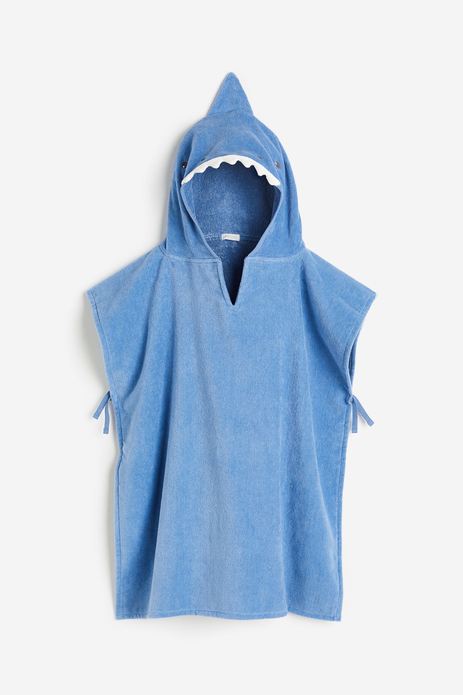 Полотенце-пончо H&M Home Shark, синий