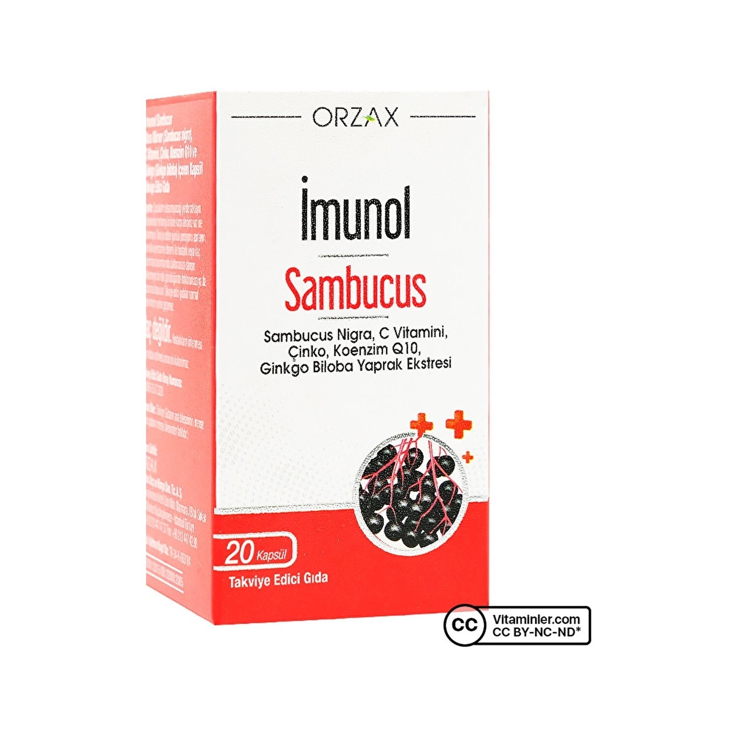 

Пищевая добавка Orzax Imunol Sambucus Nigra, 20 капсул