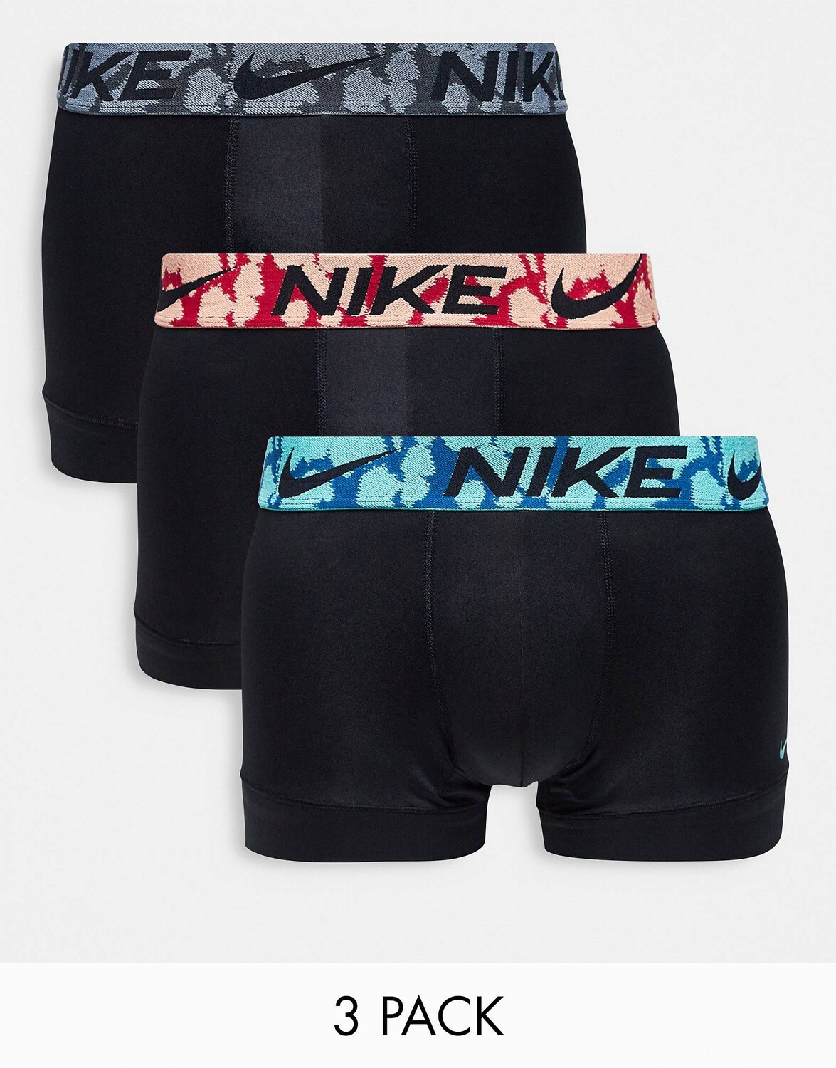 

Набор из 3 пар трусов Nike Dri-Fit Essential из микрофибры черного цвета с резинкой на поясе