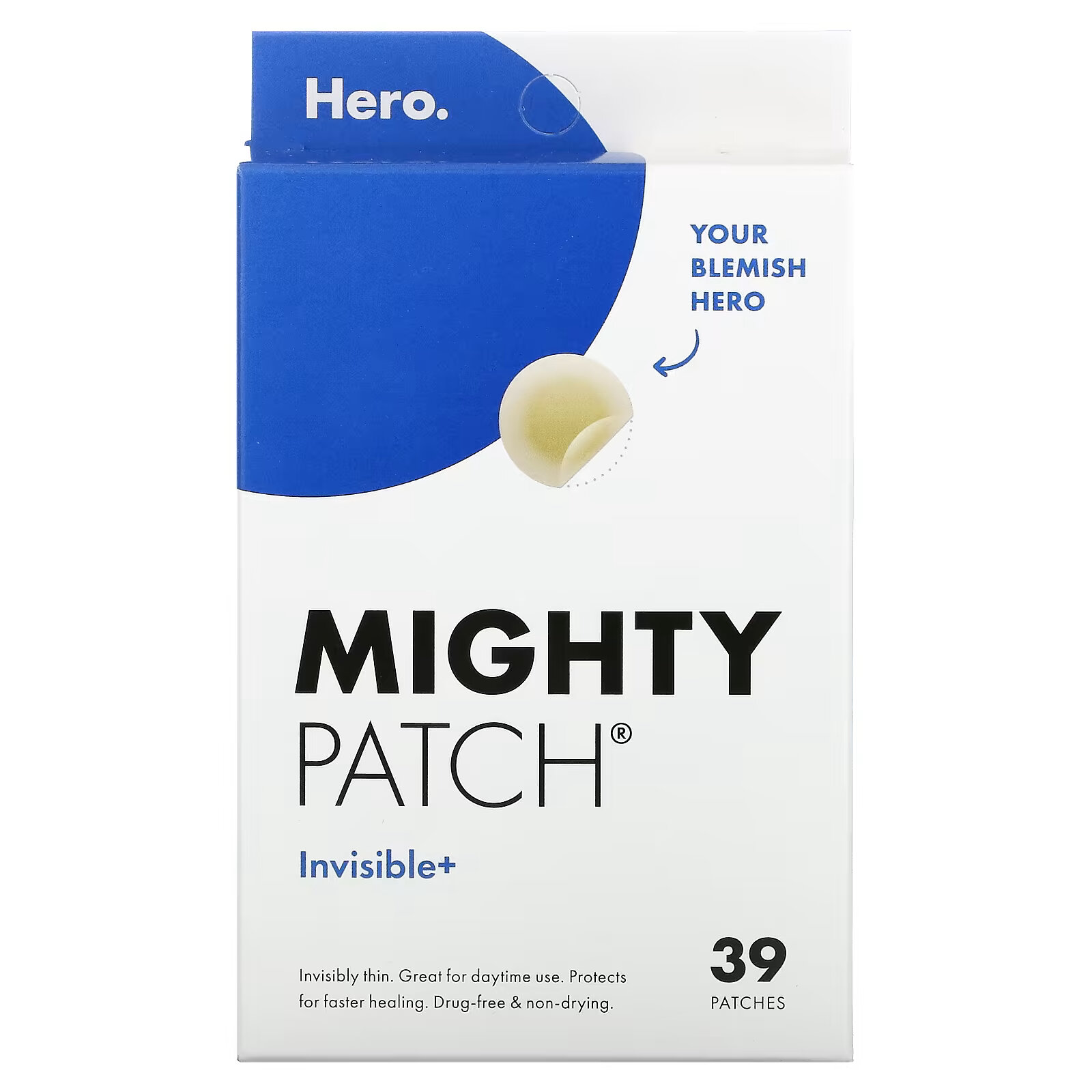 цена Hero Cosmetics, Mighty Patch, невидимые+, 39 шт.