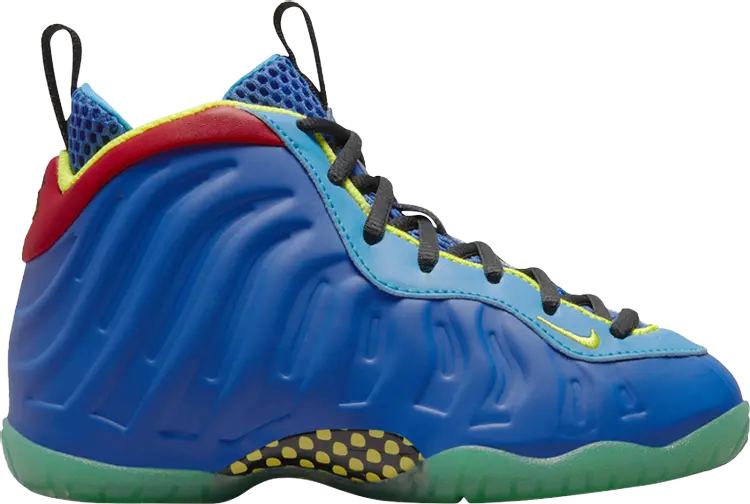

Кроссовки Nike Little Posite One PS 'Game Royal Enamel Green', синий