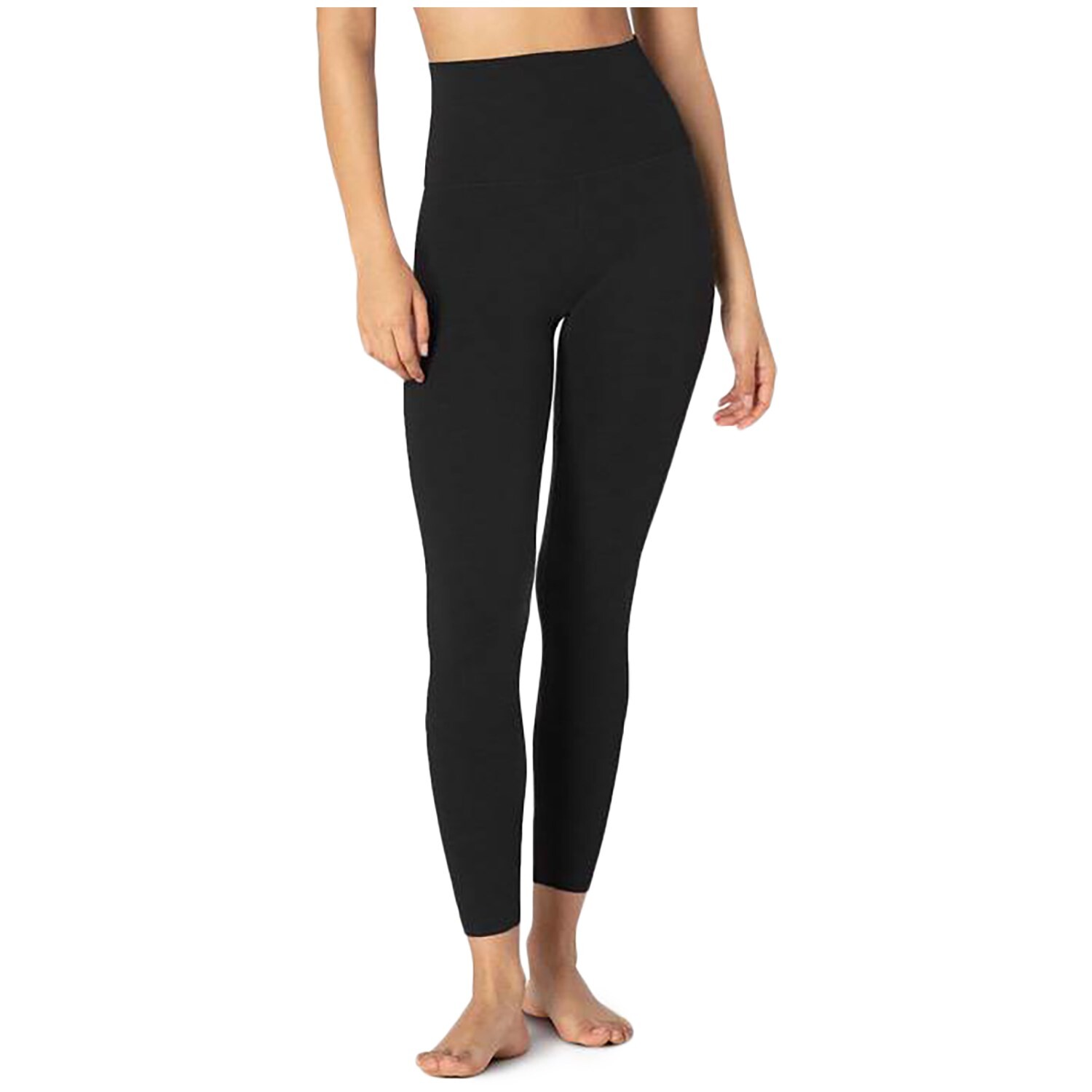 

Леггинсы миди с высокой талией Beyond Yoga Heather Rib, черный