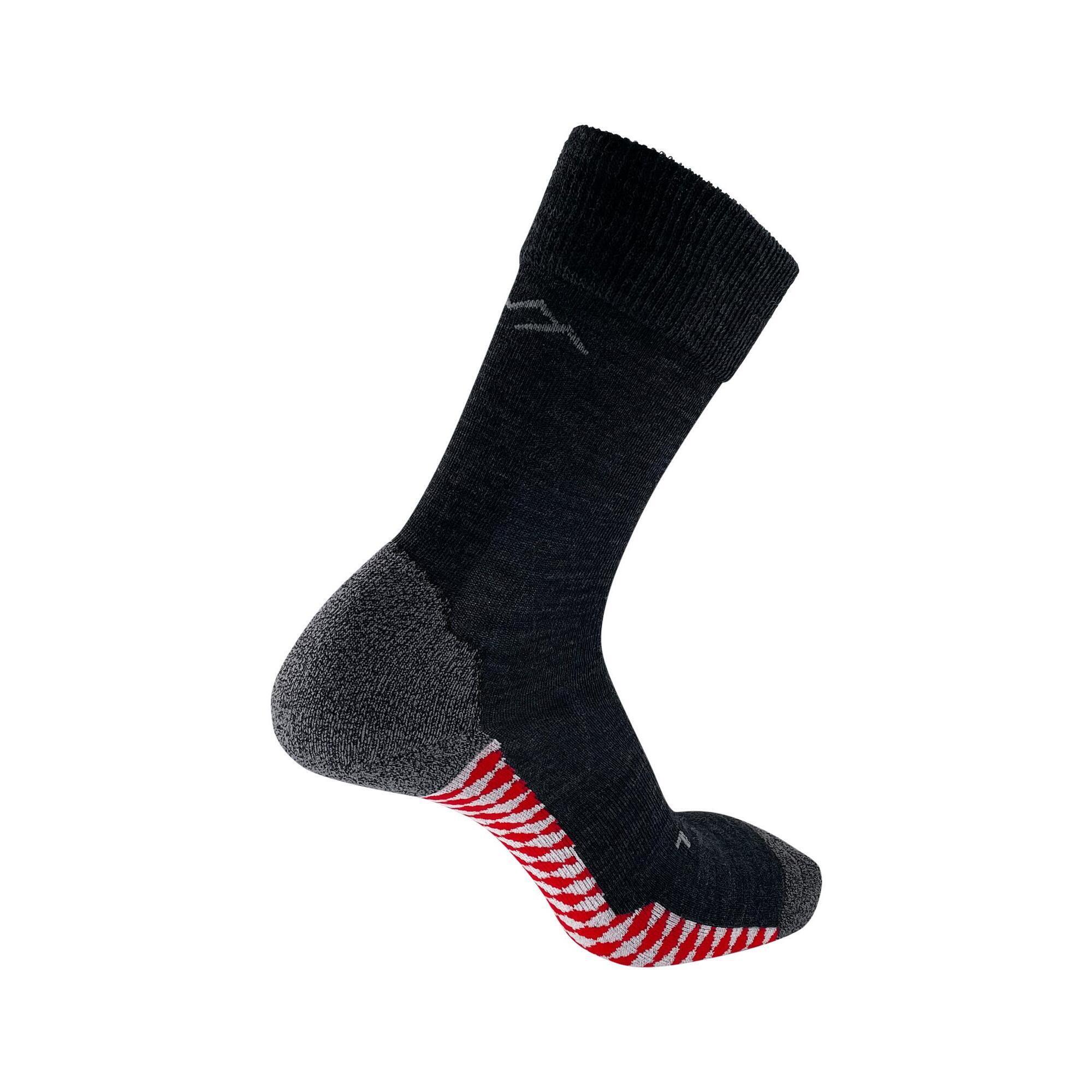 Носки походные короткие Drassn Vohenstrauss Unisex, темно-серый/красный/белый кепка drassn tröbes adults черный