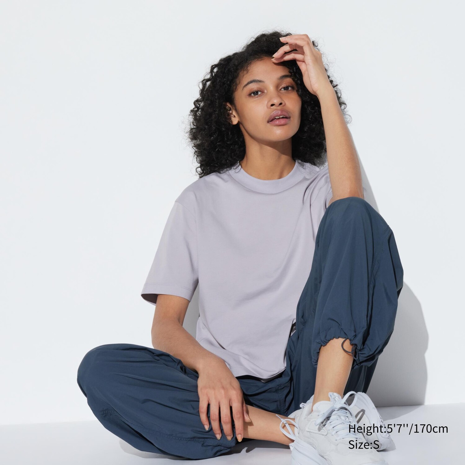 

Футболка AIRism Uniqlo хлопковая, светло-серый