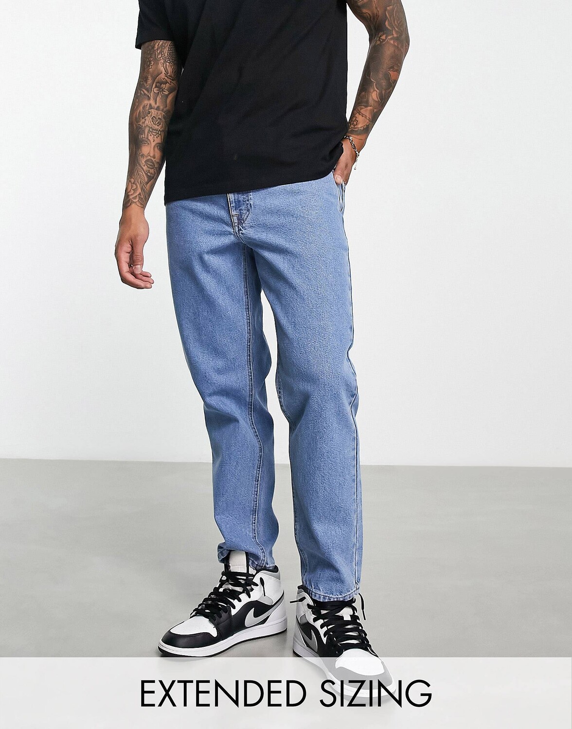 

Классические строгие синие джинсы ASOS DESIGN