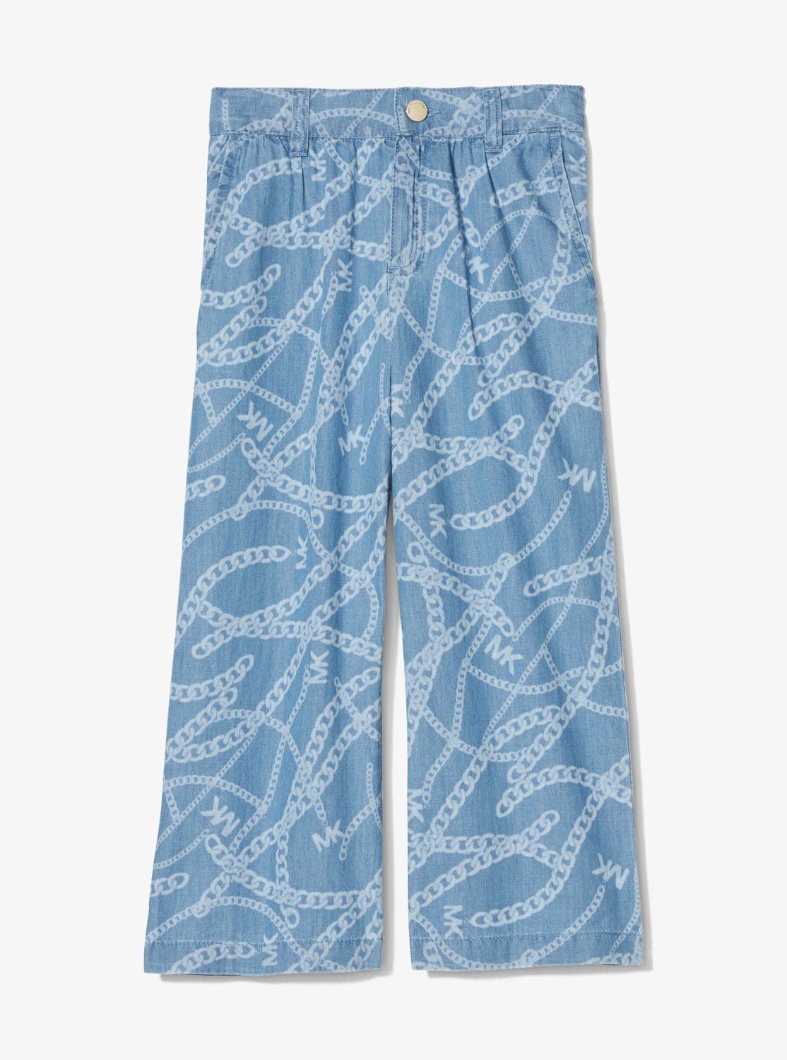 

Брюки Michael Kors Kids Logo Jacquard Cotton, голубой