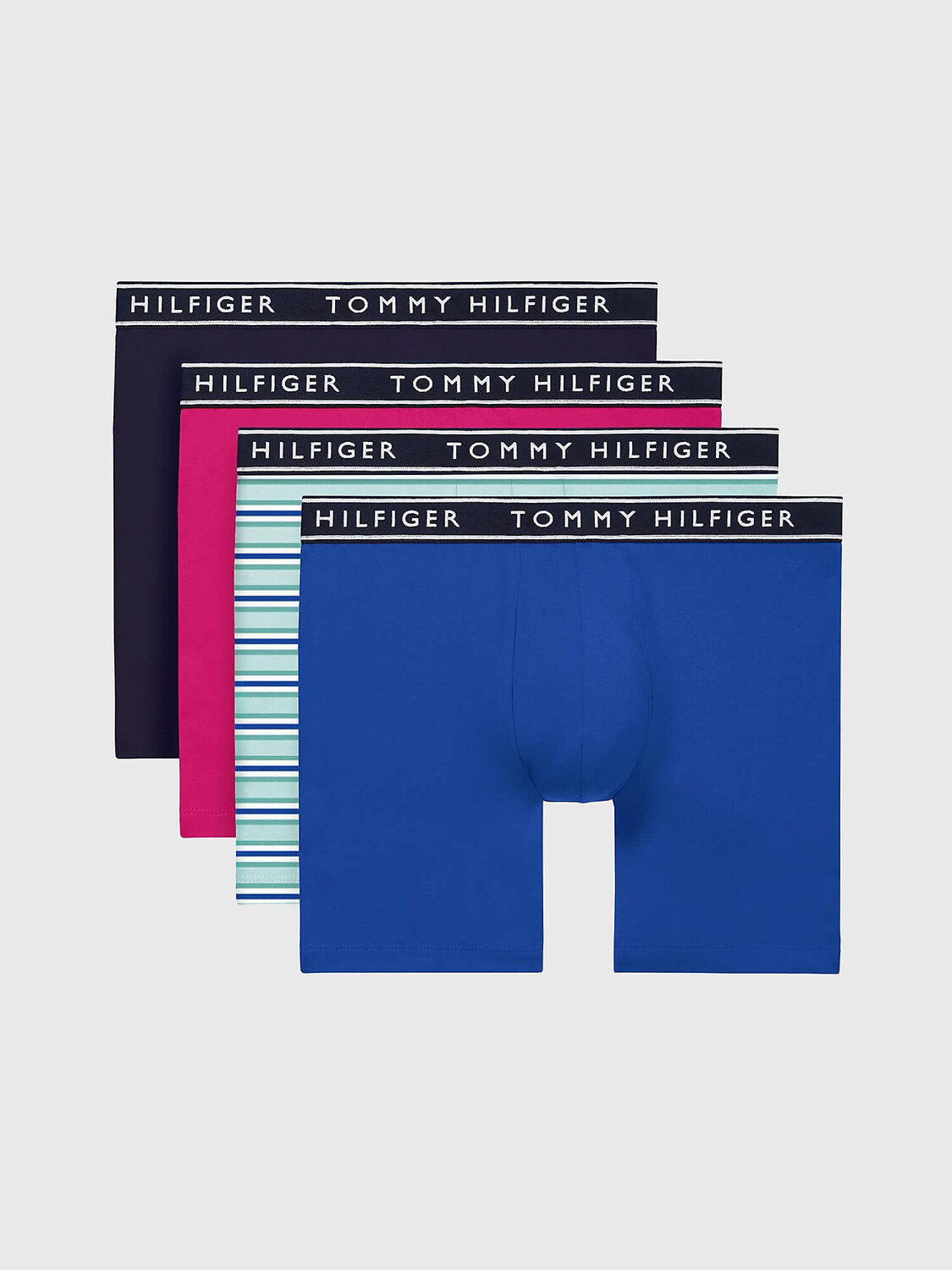 

Набор боксеров Tommy Hilfiger Essential Stretch Cotton, 4 предмета, розовый/синий