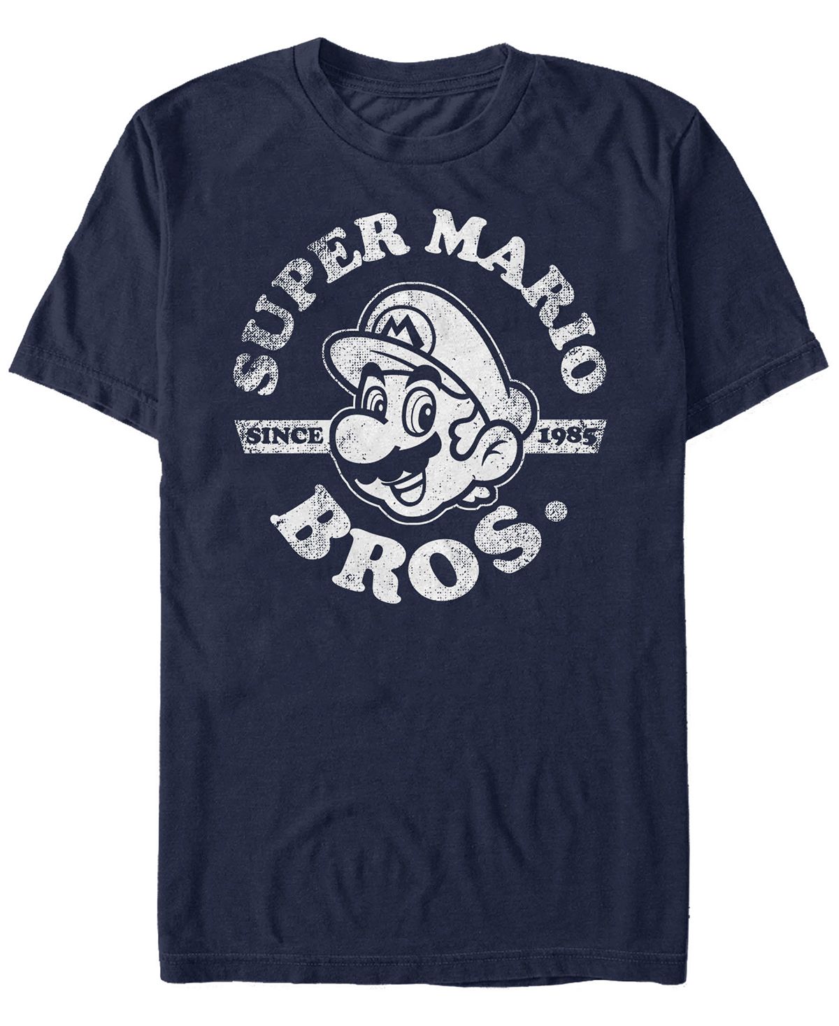 Мужская футболка nintendo super mario bros. с 1985 года с коротким рукавом Fifth Sun, синий