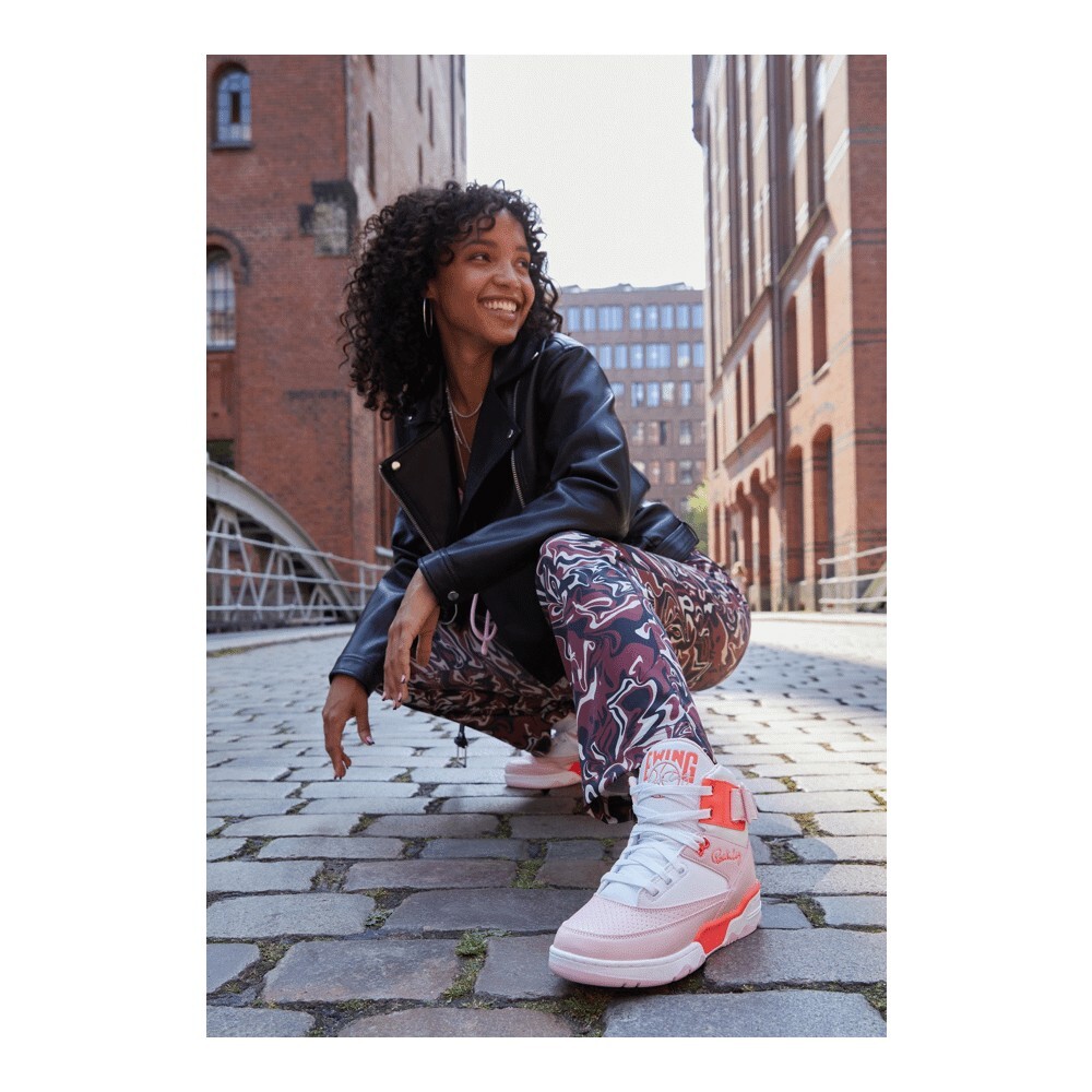 

Кроссовки Ewing Zapatillas Altas, white/chalk pink/fiery coral