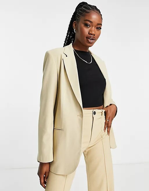 

Блейзер Pull&Bear co-ord, бежевый