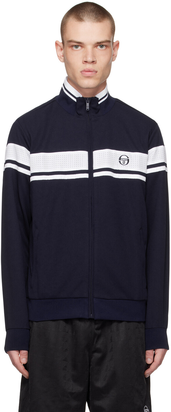 

Темно-синяя теннисная спортивная куртка Sergio Tacchini
