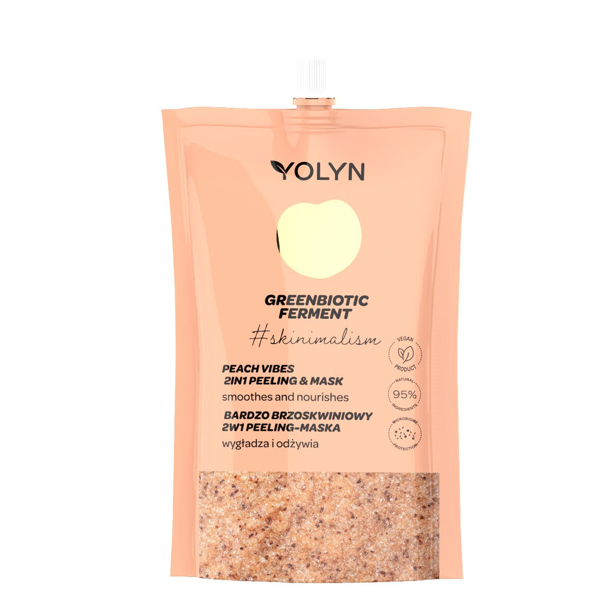 

Yolyn Greenbiotic Ferment Питательная маска-скраб для лица Very Peach 50мл