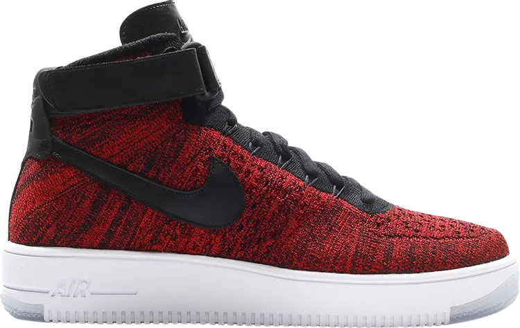 

Кроссовки Nike Air Force 1 Mid Ultra Flyknit 'University Red', красный