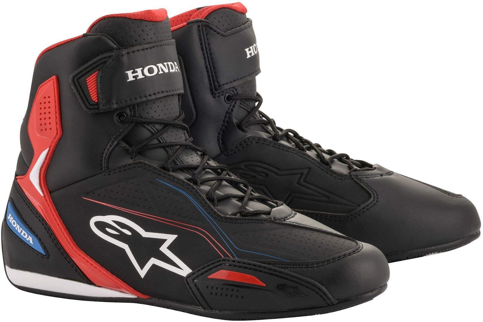 Мотоциклетные ботинки Alpinestars Honda Faster-3, черный/красный/синий