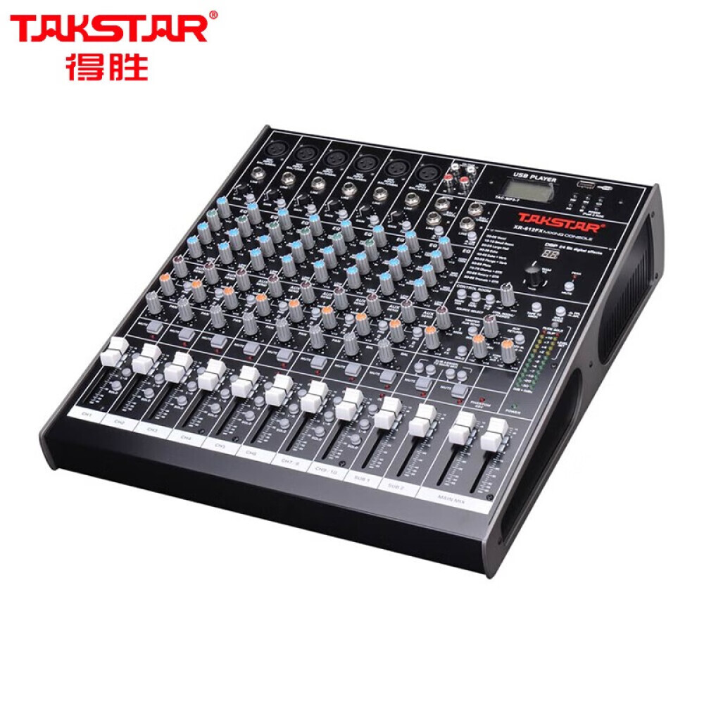

Стереофонический микшер Takstar XR-612FX 12-канальный с эффектом