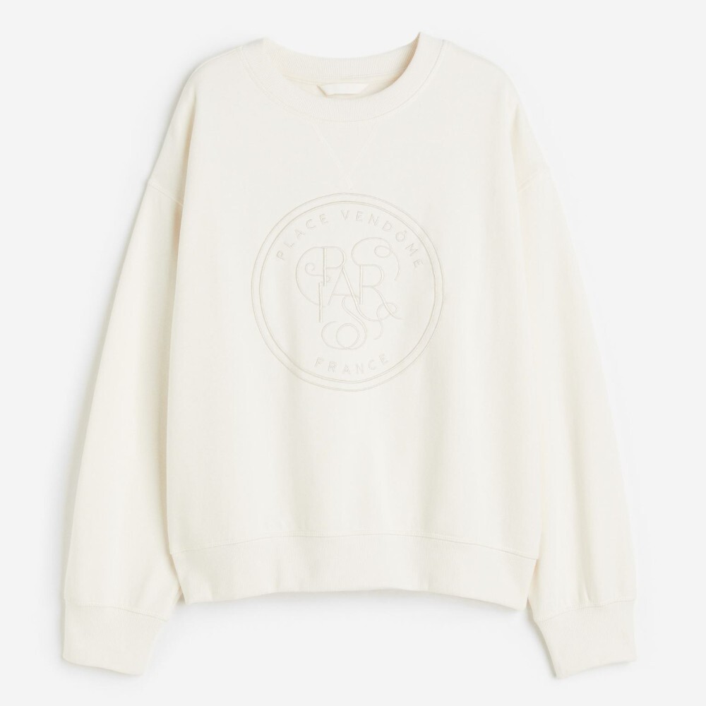 

Свитшот H&M Paris, кремовый, Бежевый