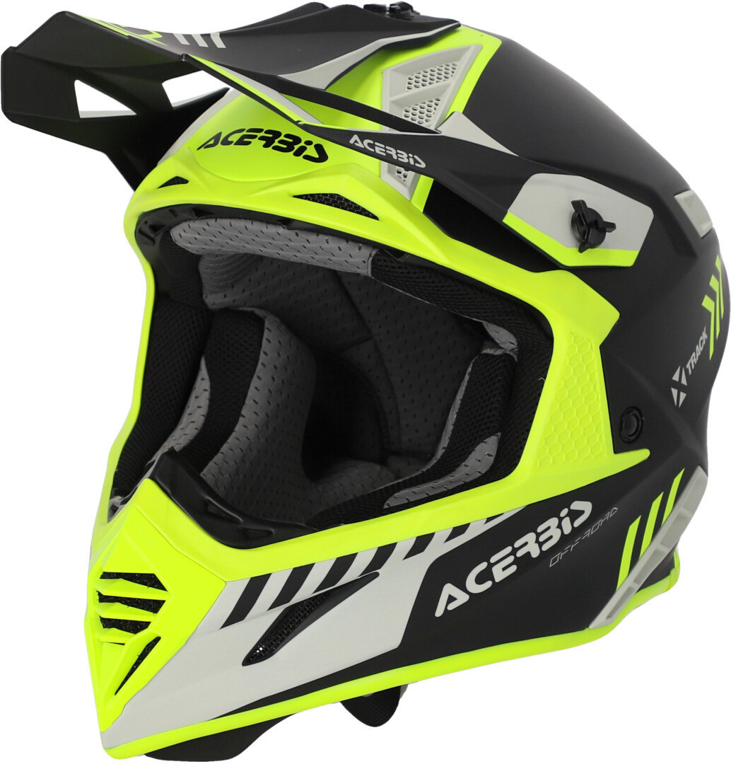 Шлем Acerbis X-Track Mips для мотокросса, желтый/черный шлем fxr blade 2 0 carbon evo для мотокросса черный желтый