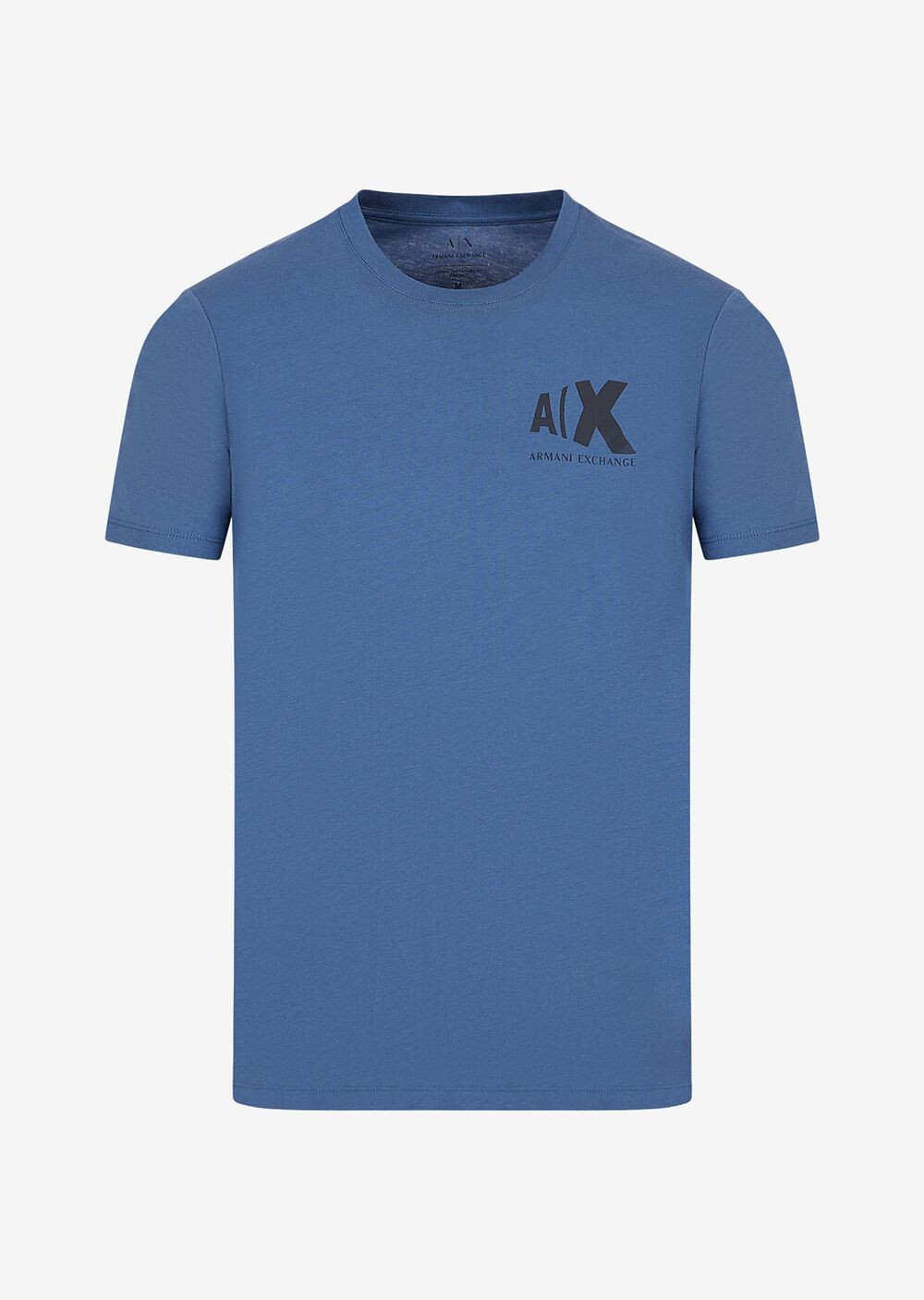 

Узкая футболка из органического хлопка Armani Exchange, синий