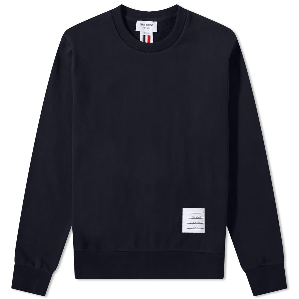 

Толстовка Thom Browne Grosgrain Loopback Crew Sweat, Черный