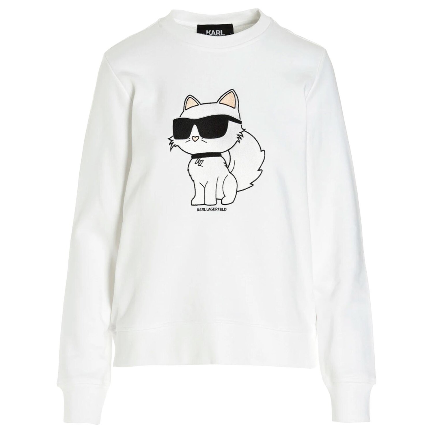

Свитшот Karl Lagerfeld Ikonik 2.0 Choupette, белый