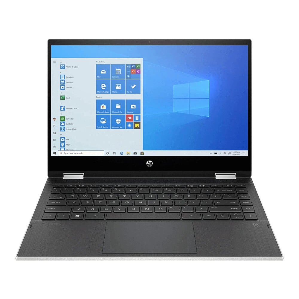 Ноутбук HP Pavilion x360 14m-dw0013dx 14" HD 8ГБ/128ГБ i3-1005G1, серебряный, английская клавиатура - фото