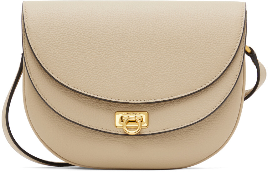 

Beige Gancini Bag Ferragamo