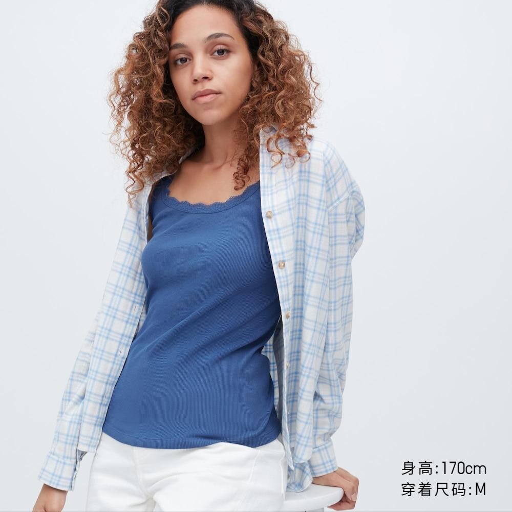 

Рубашка Uniqlo, синий