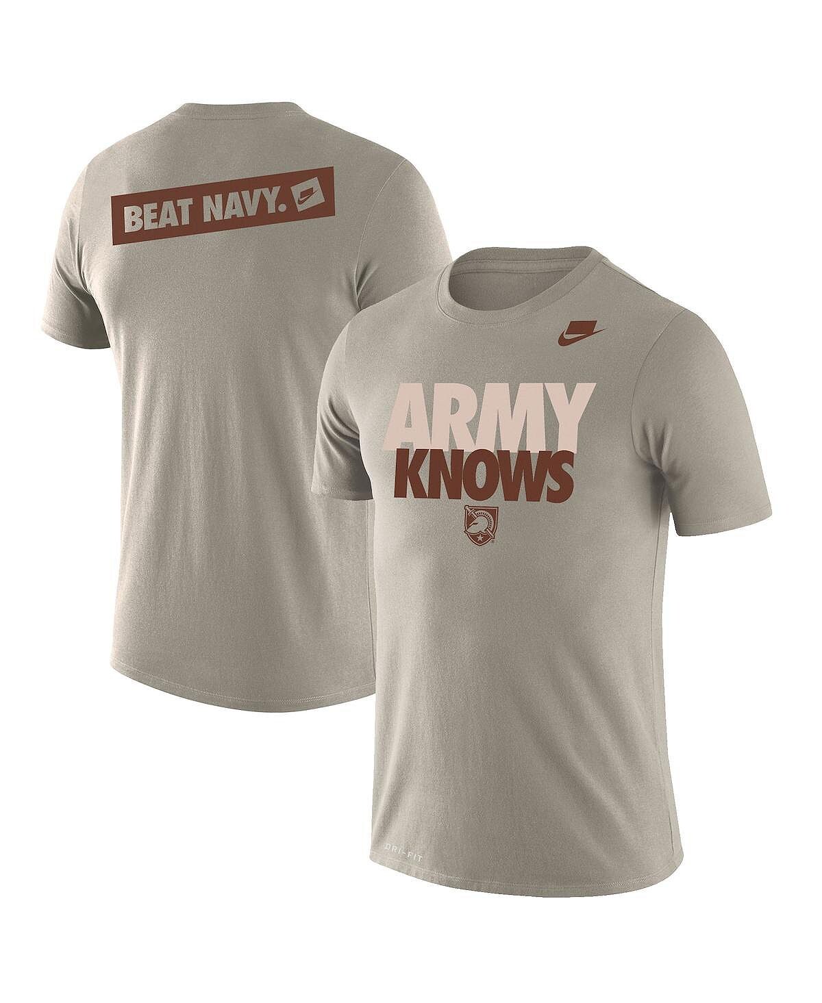 

Мужская футболка natural army black knights rivalry army knows 2-hit legend Nike